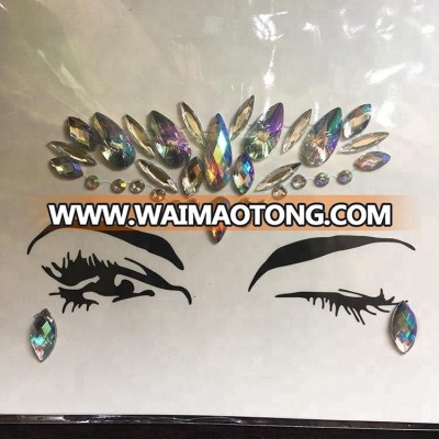 No MOQ face mask crystal High Quality Eye Sticker